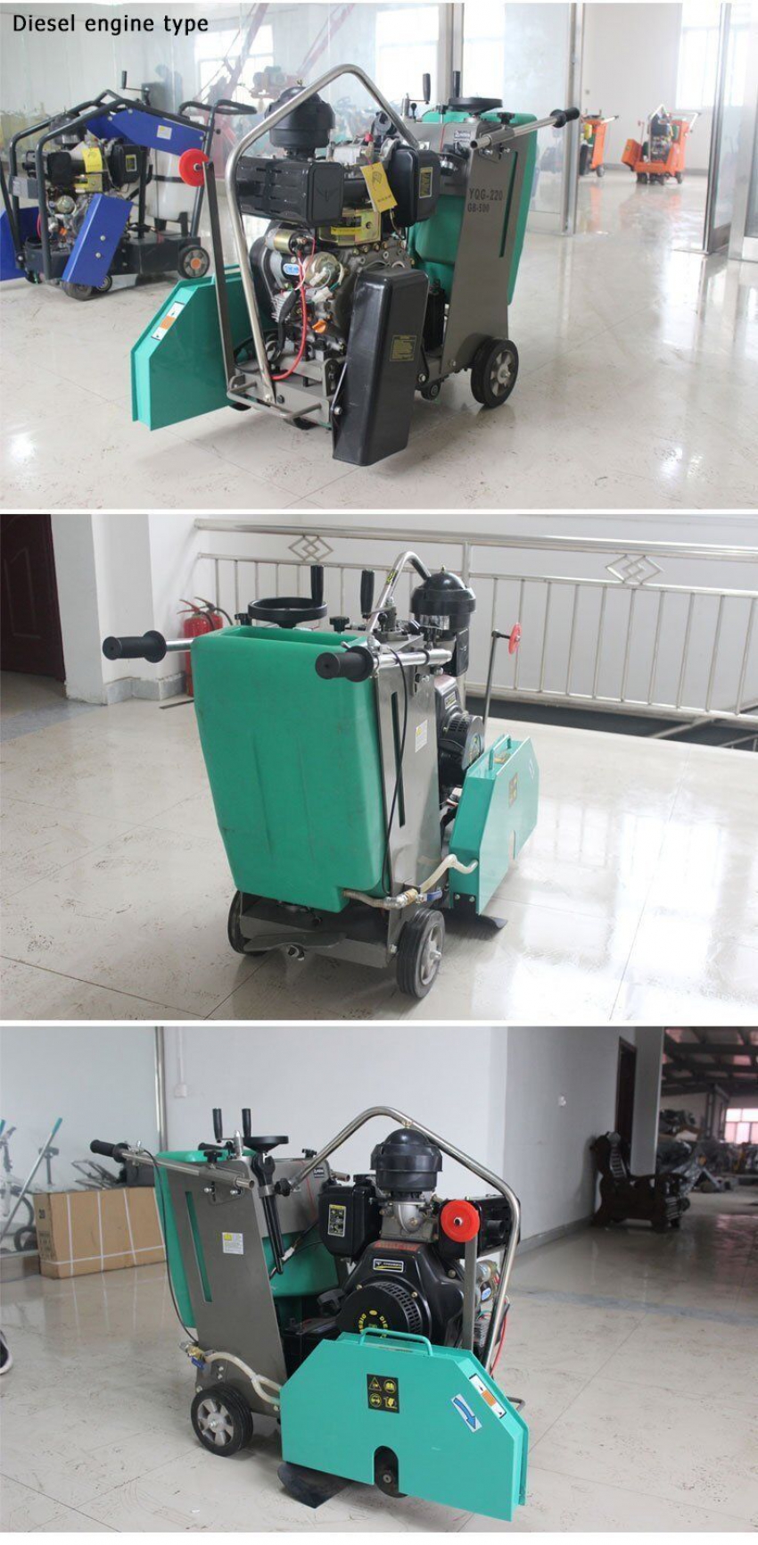 Máy cắt đường bê tông bán tự động Q500F 5