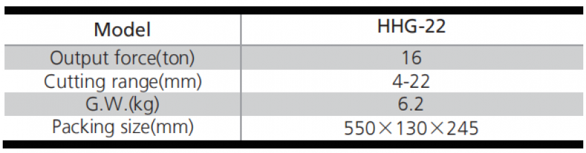Máy cắt sắt thủy lực 16 tấn 22mm TLP HHG-22 6