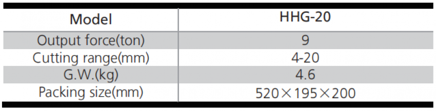 Máy cắt sắt thủy lực 9 tấn 20mm TLP HHG-20 7