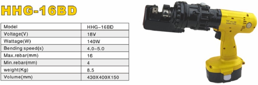 Máy cắt sắt thủy lực bằng pin max 16mm TLP HHG-16BD 4