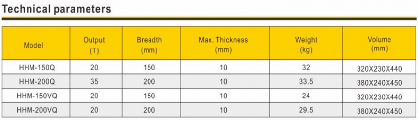 Máy cắt thanh cái đồng thủy lực 35 tấn 200 mm TLP HHM-200Q 4