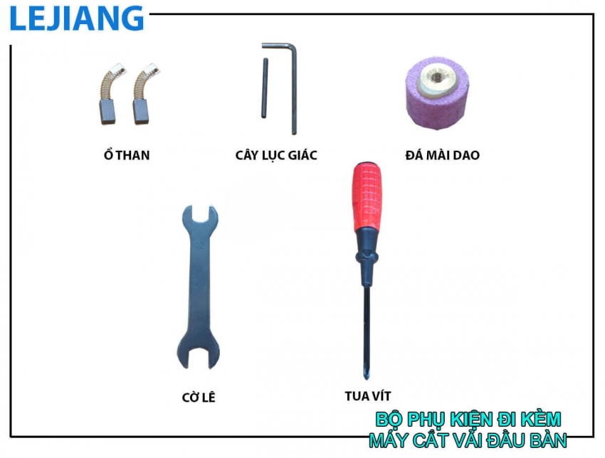 Máy cắt vải đầu bàn cơ Lejiang YJ-108D 4