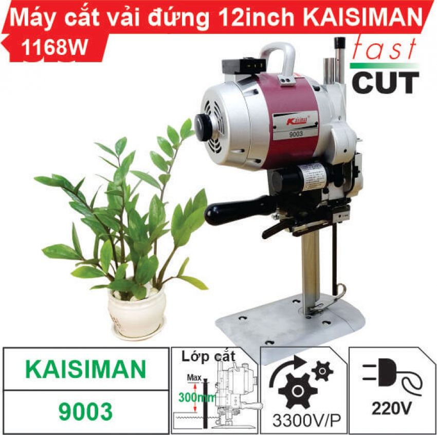Máy cắt vải đứng 12 inch Kaisiman KSM-9003 (1168W) 0