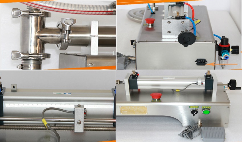 Máy chiết rót định lượng 500ml khí nén DBK500 2