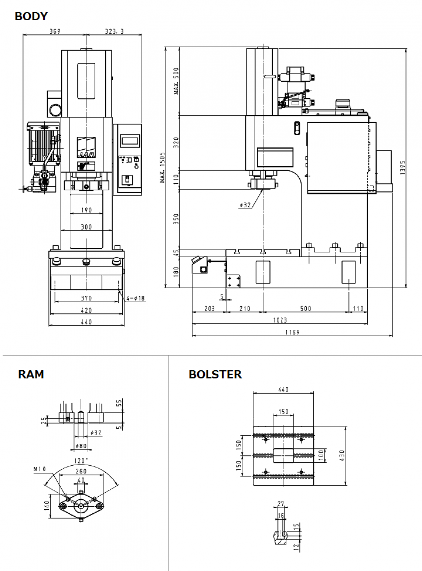 Máy ép thủy lực 10 tấn HYP1000K 1