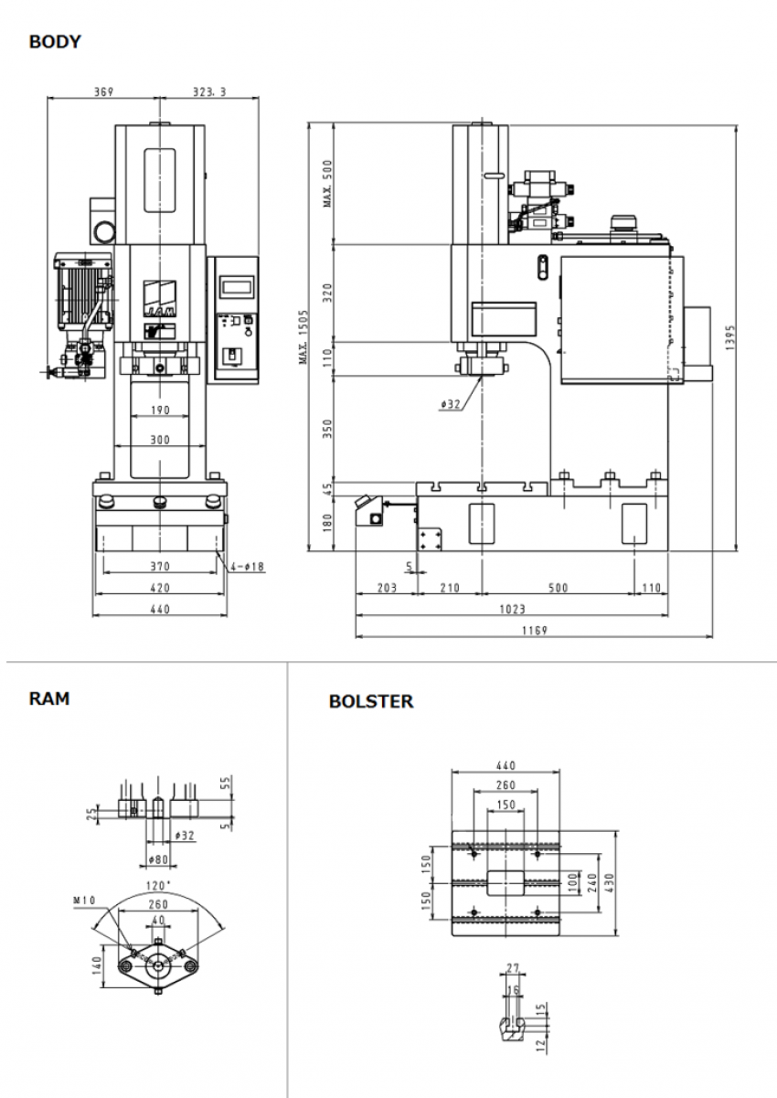 Máy ép thủy lực 10 tấn HYP1000P 1