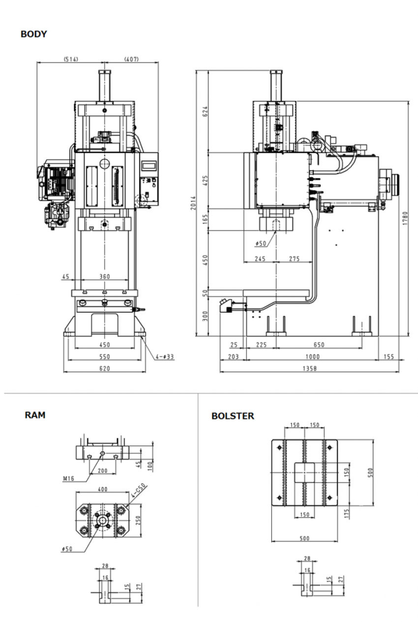 Máy ép thủy lực 20 tấn HYP2000P 1