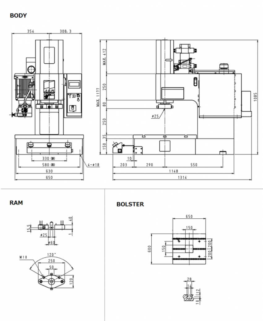 Máy ép thủy lực 5 tấn HYP505DK 1