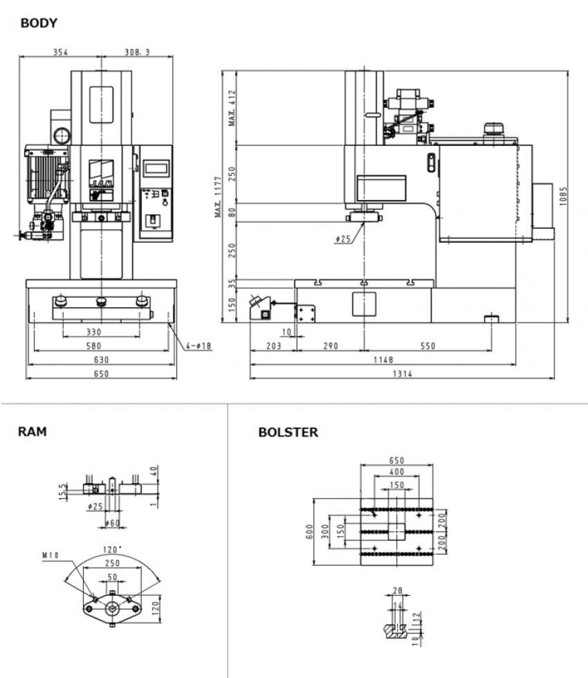 Máy ép thủy lực 5 tấn HYP505DP 1