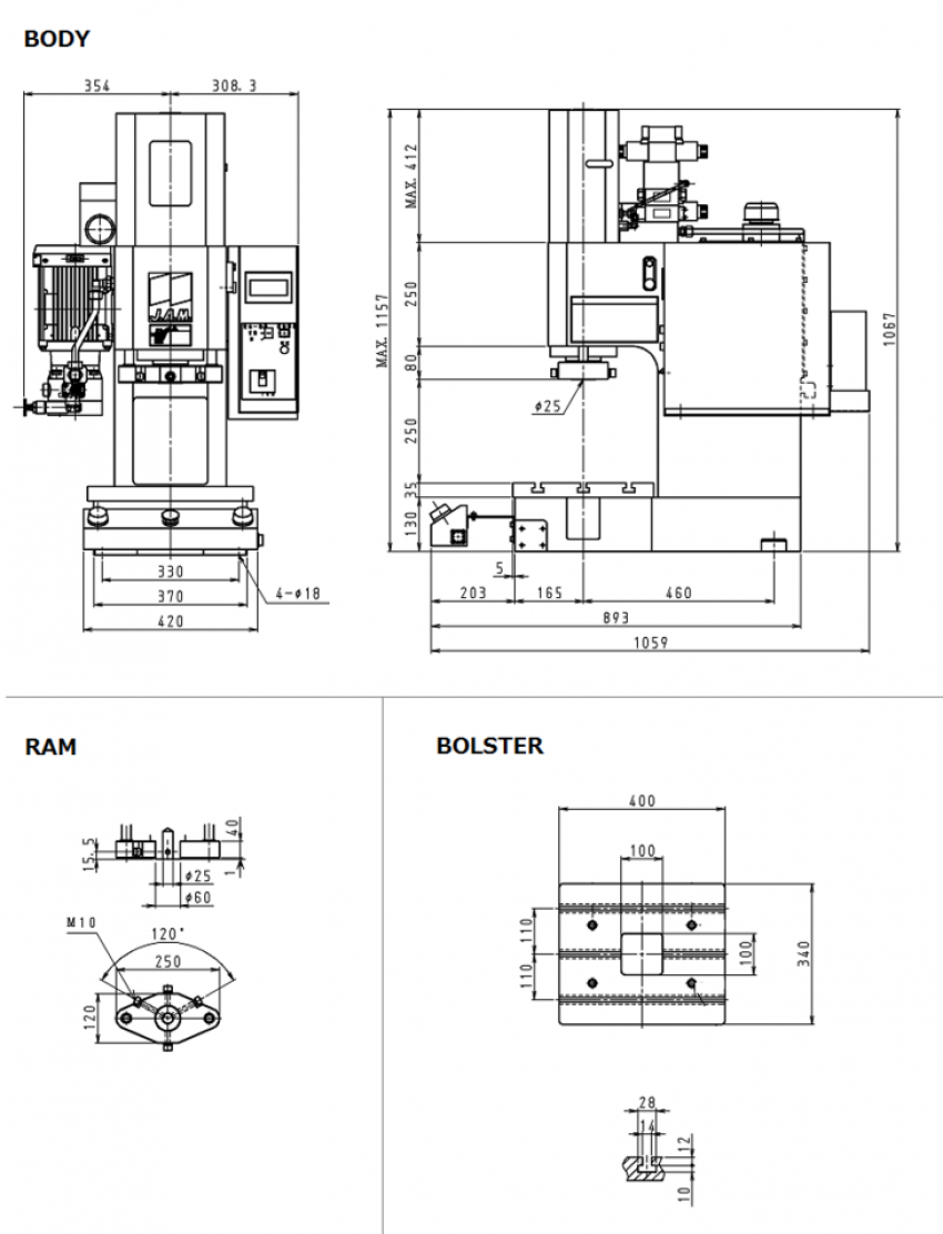 Máy ép thủy lực 5 tấn HYP505HK 1