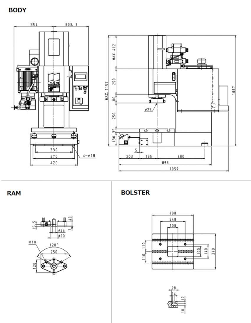 Máy ép thủy lực 5 tấn HYP505HP 1