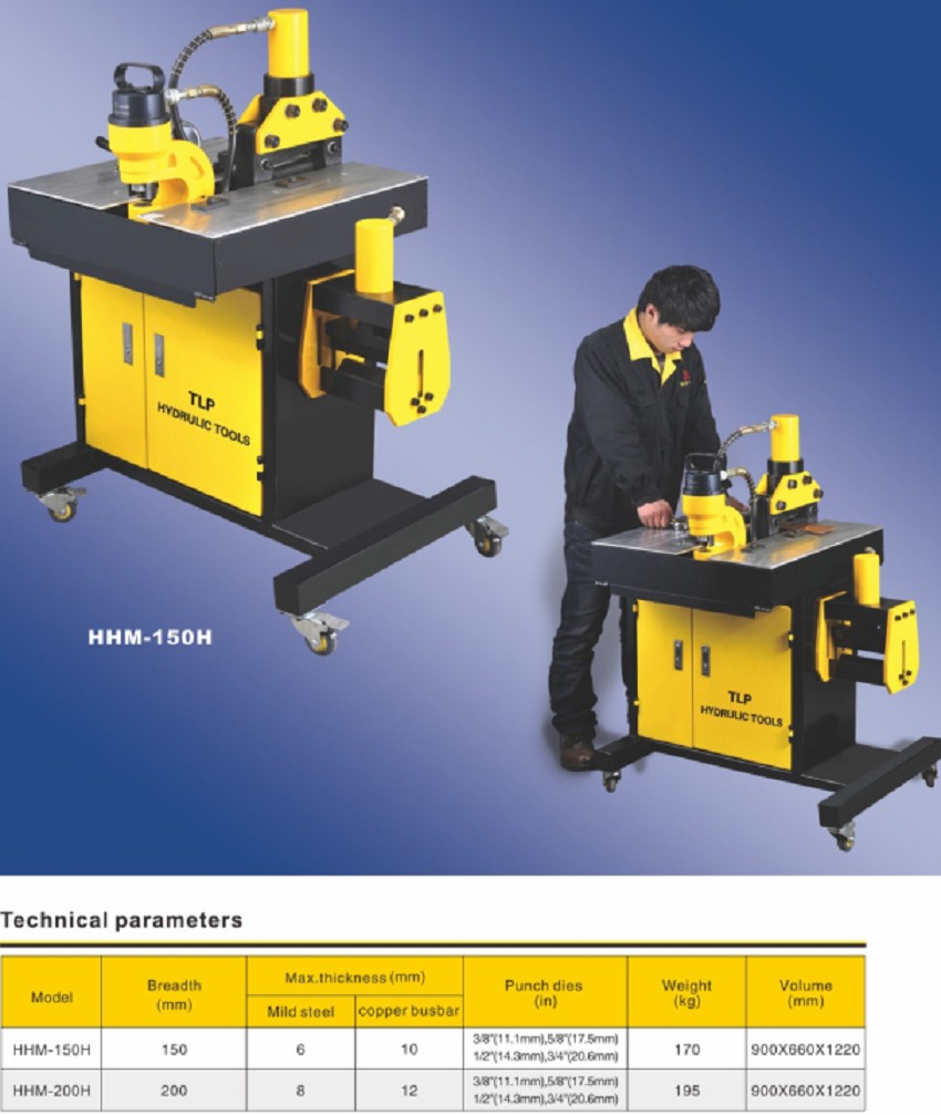 Máy gia công thanh cái đồng 3 trong 1 TLP HHM-150H 3