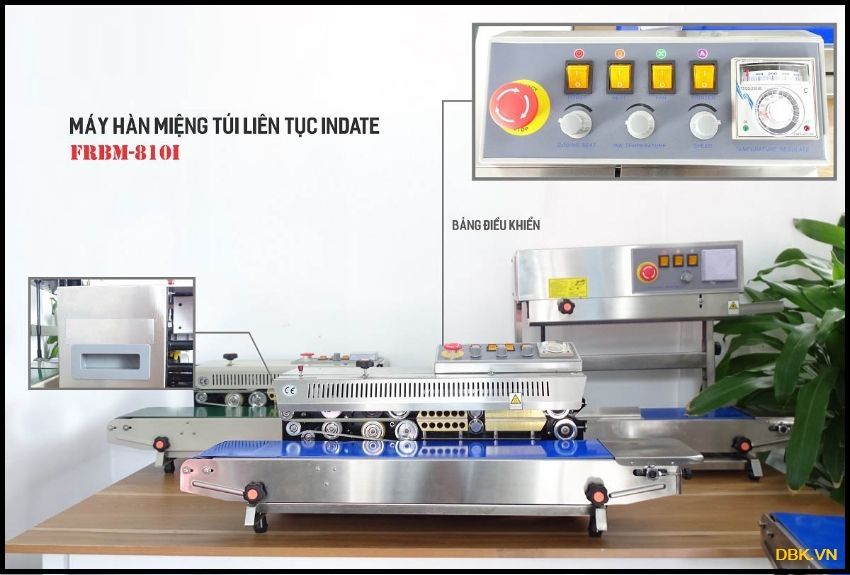 Máy hàn miệng túi liên tục có in date DBK FRBM-810I 0