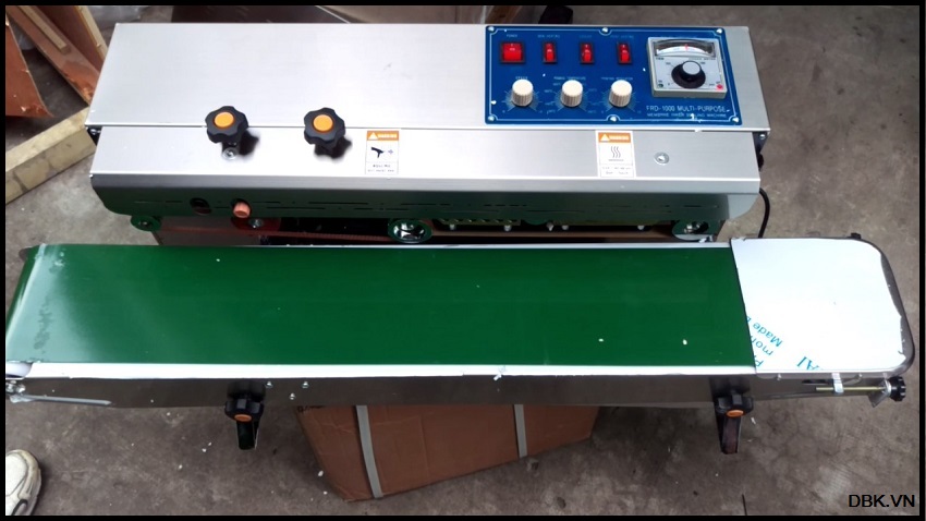Máy hàn miệng túi liên tục có in date DBK FRD-1000 1