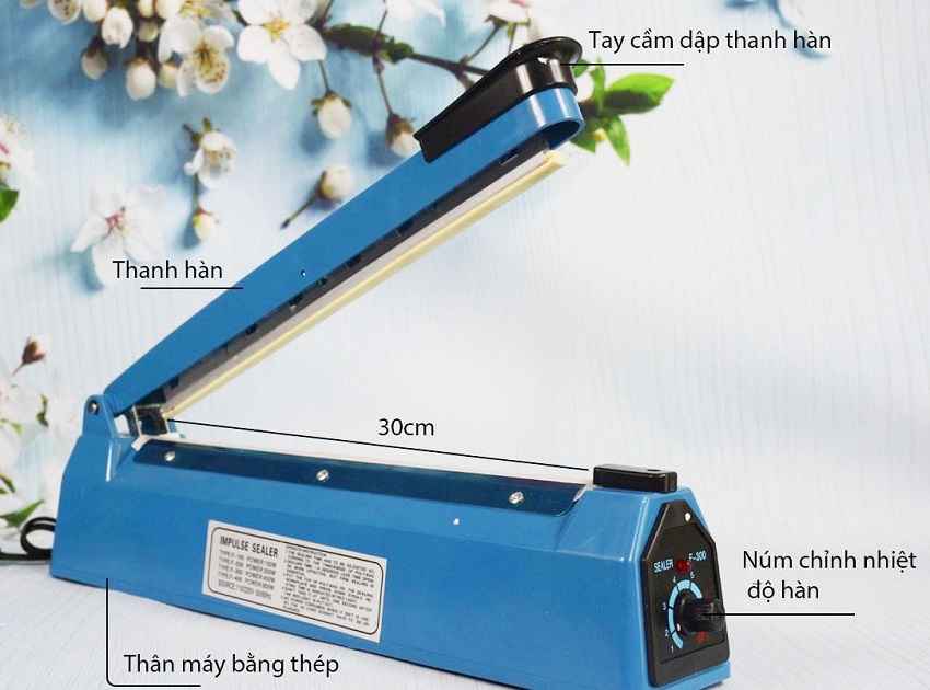 Máy hàn miệng túi dập tay 300mm DBK PFS-300 3
