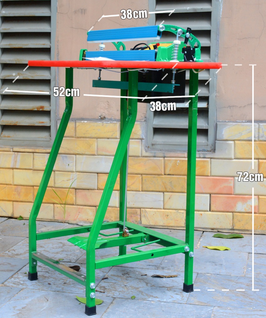 Máy hàn miệng túi dập chân 500mm DBK M2 3