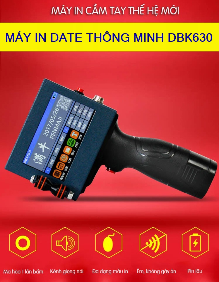 Máy In Date Cầm Tay 12.7mm DBK630 1