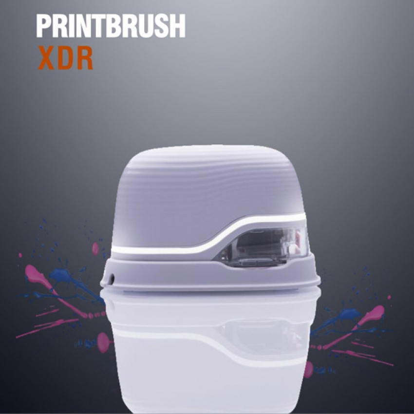 Máy in màu mini cầm tay di động DBK PrintBrush XDR in trên mọi chất liệu 4