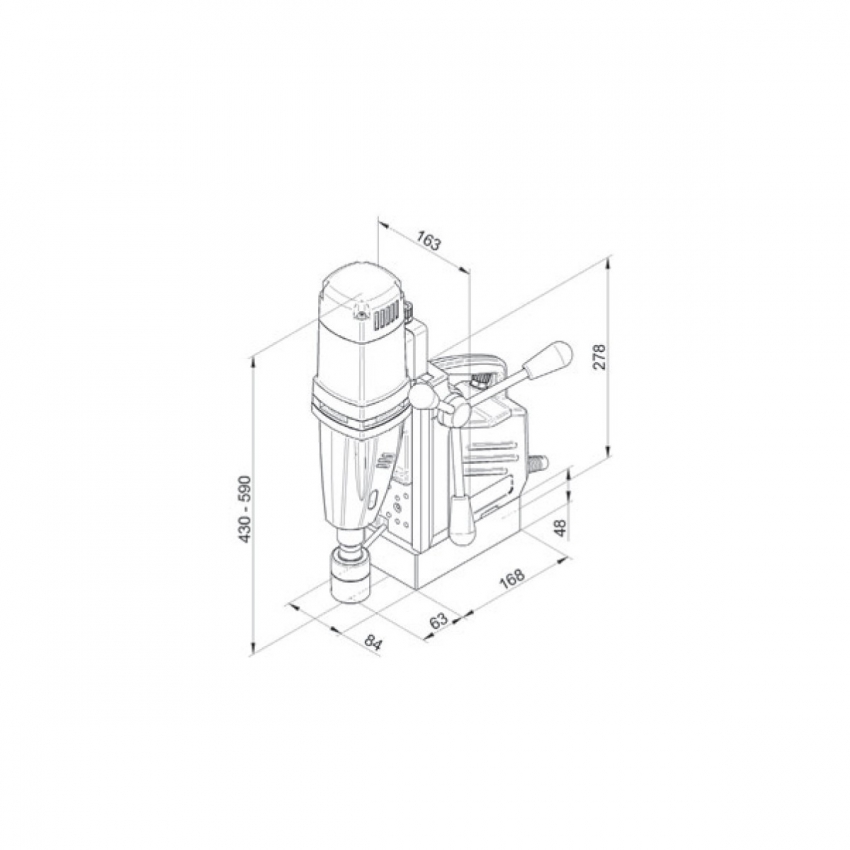 Máy khoan từ BDS MABassic450 (1150W, 12-40mm) 3