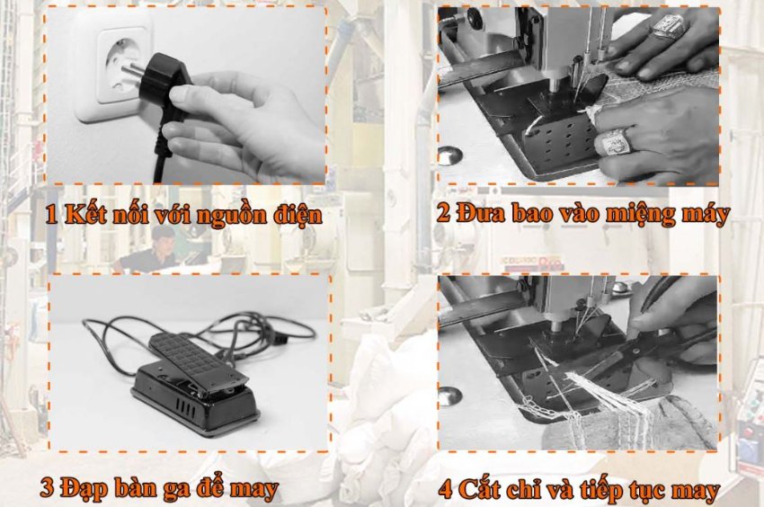 Máy may bao để bàn 2 kim 2 chỉ RUNNER 4