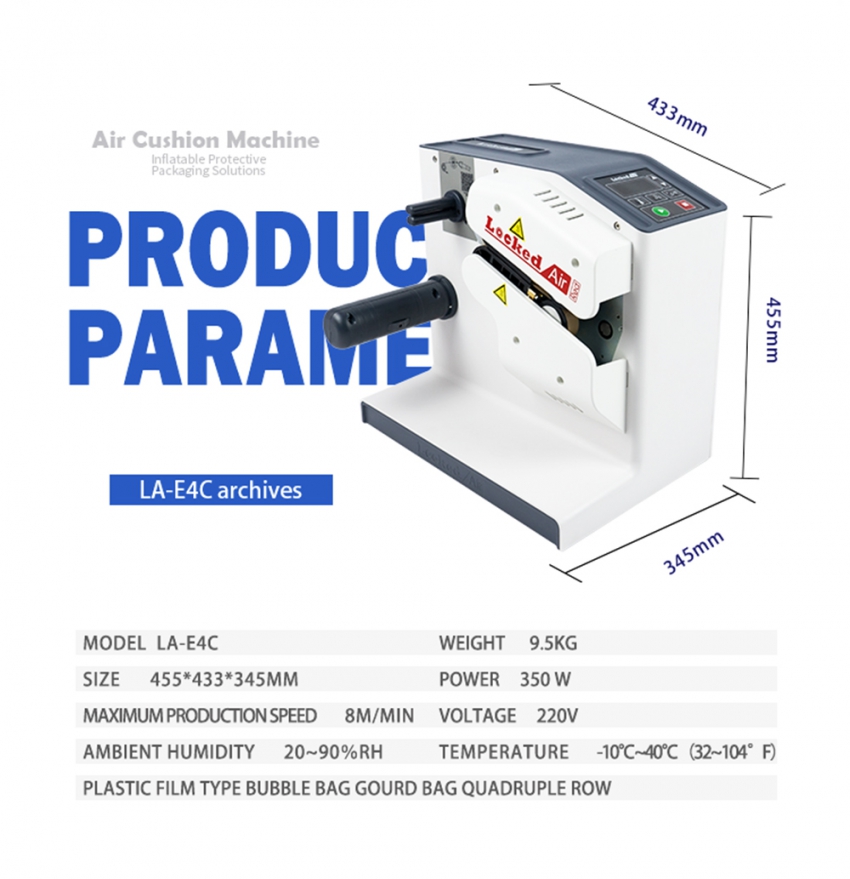 Máy thổi túi đệm khí Locked Air LA-E4C 3