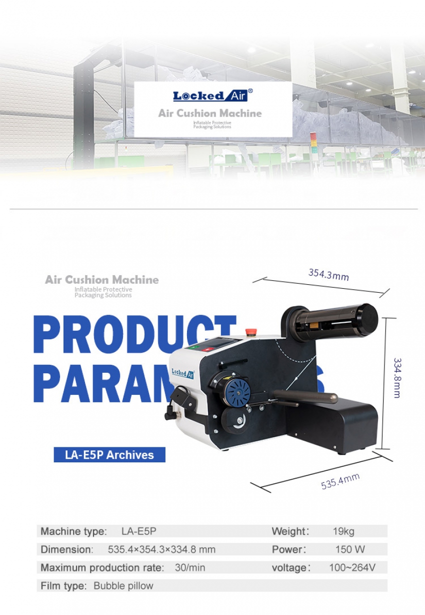 Máy thổi túi đệm khí Locked Air LA-E5P 6