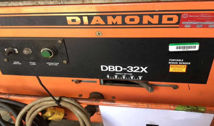 Máy uốn sắt bán tự động 32mm Diamond DBD-32X 4