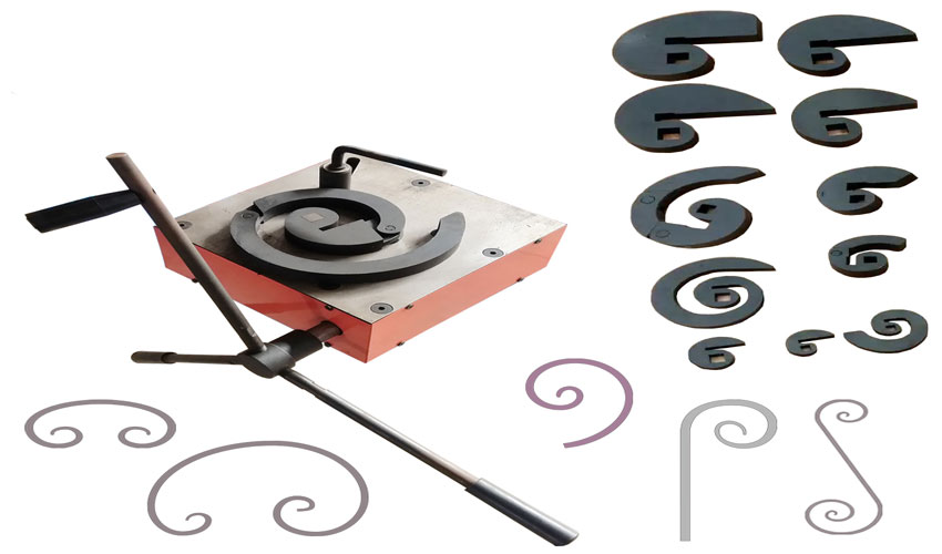 Máy uốn sắt nghệ thuật bằng tay 10mm Hebei DH-SW-A 1