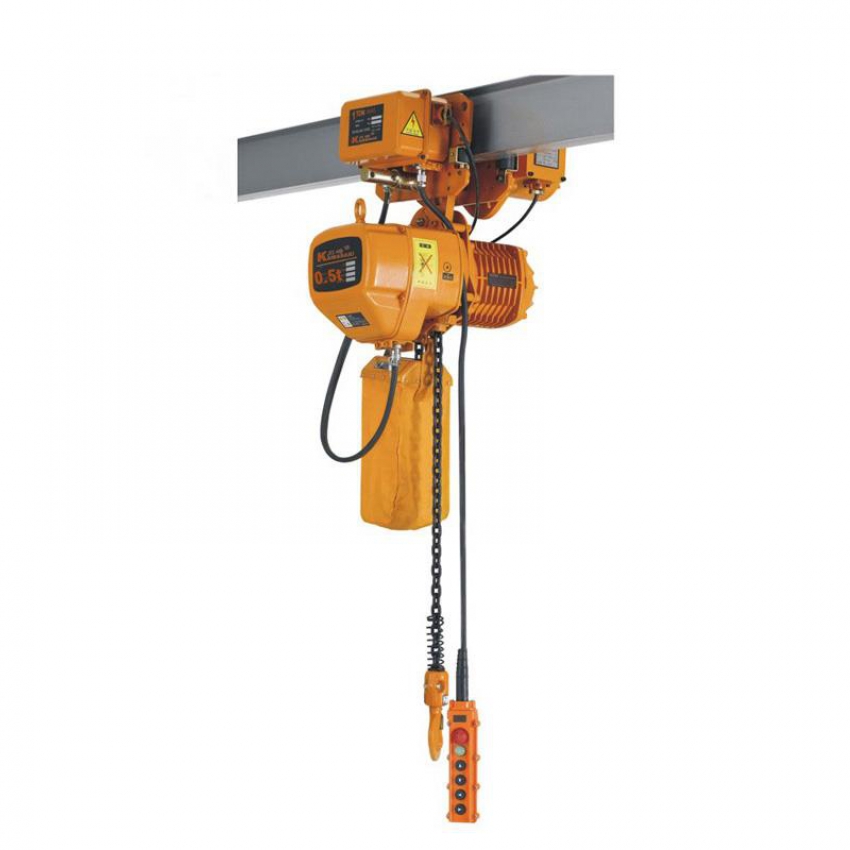 Pa lăng xích điện 500kg 220V Kawasaki (cố định) 0