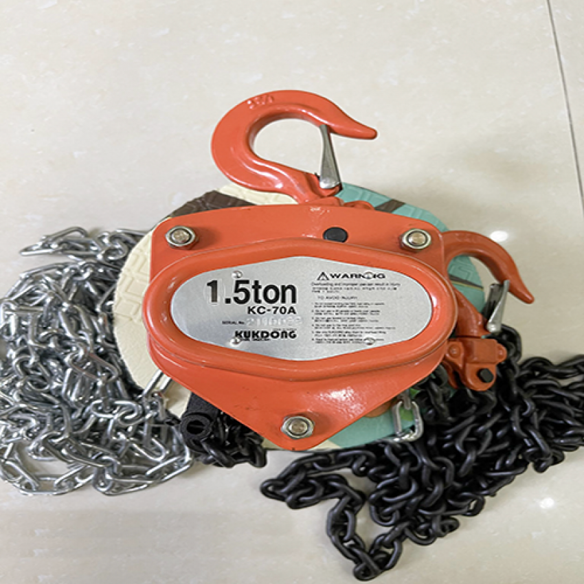 Pa lăng xích kéo tay 1.5 Tấn 3m Kukdong KC-70A 1.5T 0
