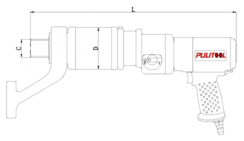 Súng xiết bu lông cài đặt lực PULITOOL PNS-46 (khí nén) 4
