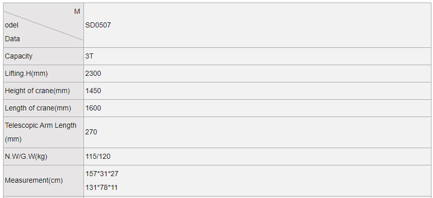 Cẩu móc động cơ 3 tấn DBK 3