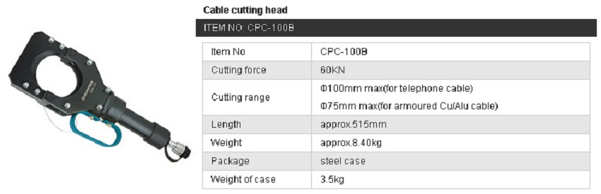 Đầu cắt cáp Zupper CPC-100B 3