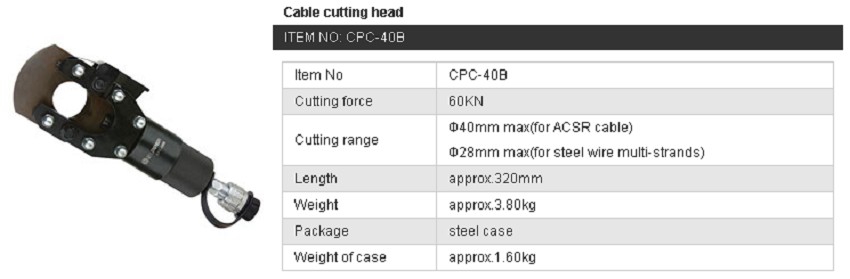 Đầu cắt cáp Zupper CPC-100B 2