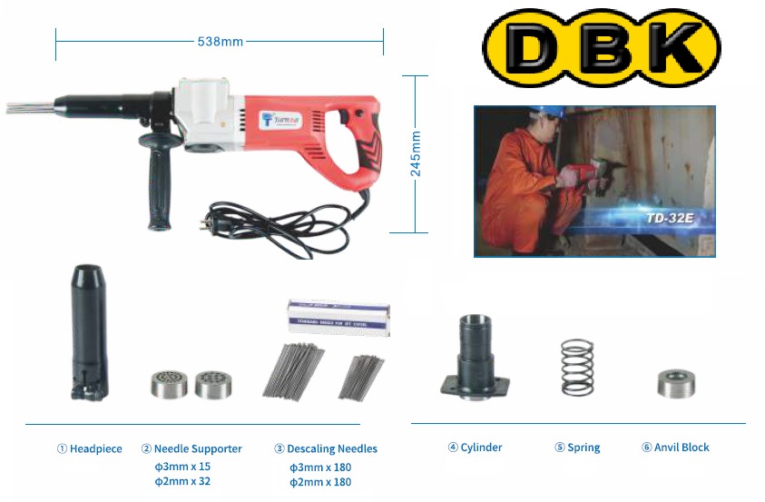 Súng gõ rỉ bằng điện DBK TD-32E 1