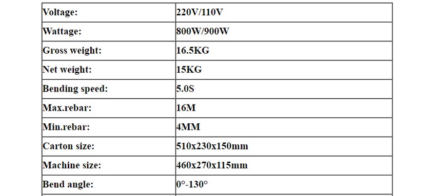 Máy uốn sắt cầm tay bằng điện 16mm Belton BE-RB-16 3