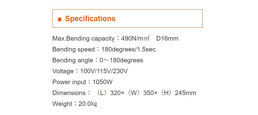 Máy uốn sắt mini 16mm Diamond DBD-16L 4