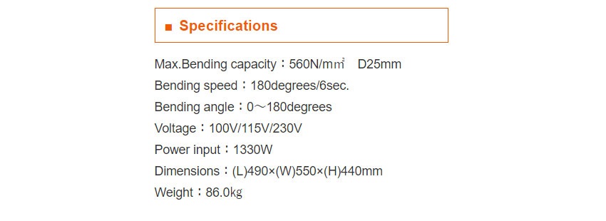 Máy uốn sắt bán tự động 25mm Diamond DBD-25X 3