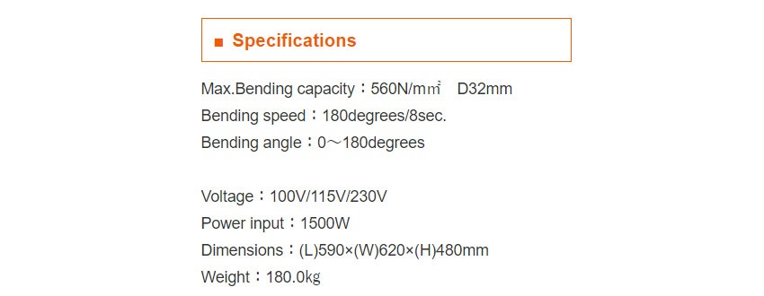 Máy uốn sắt bán tự động 32mm Diamond DBD-32X 3