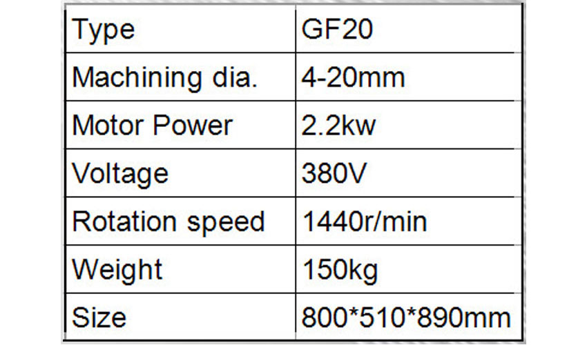 Máy uốn sắt bán tự động 4-20mm Penghao GF20 2