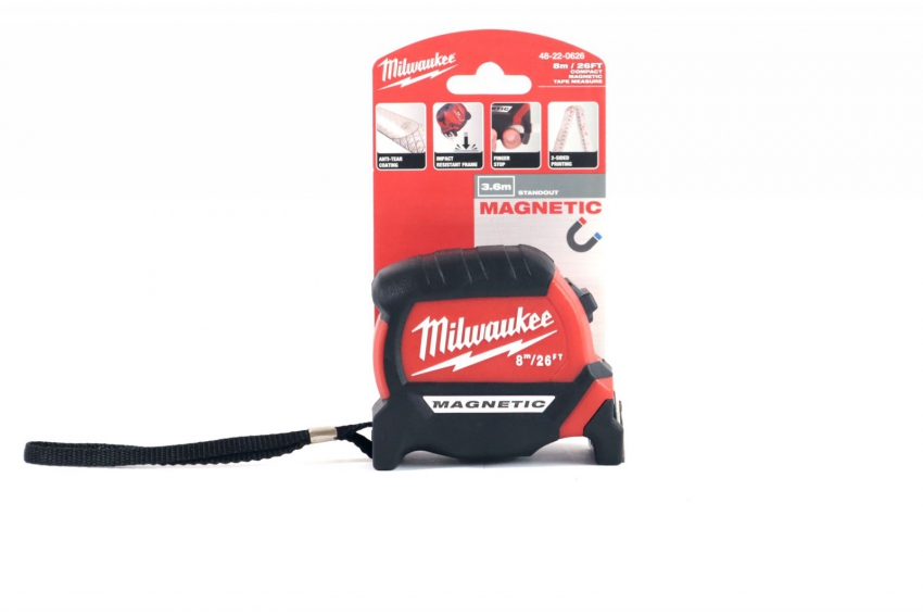 Thước cuộn thép 8m Milwaukee 48-22-0626 0