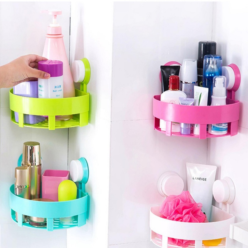 kệ góc nhà tắm hút chân không