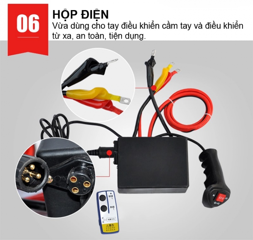 Tời điện 12V DBK 12000LBS (có điều khiển từ xa) 5