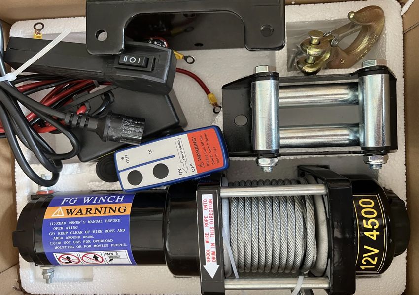 Tời điện 12V DBK 4500LBS (có điều khiển từ xa) 2