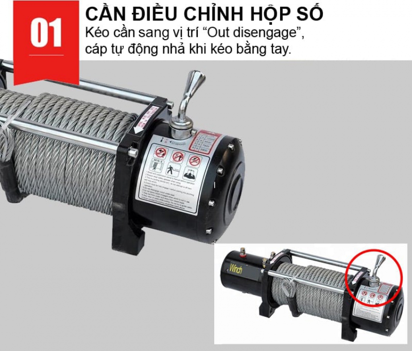 Tời điện 24V DBK 6000LBS