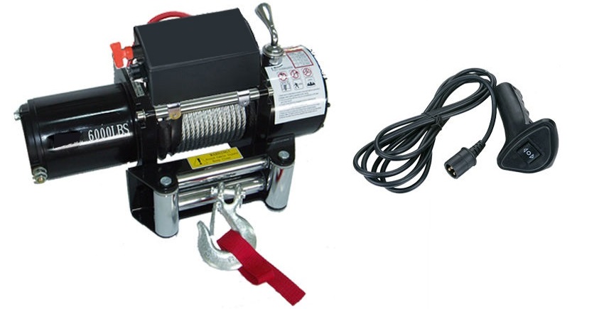 Tời điện kéo xe 12-24V Yamafuji 6000LBS 1