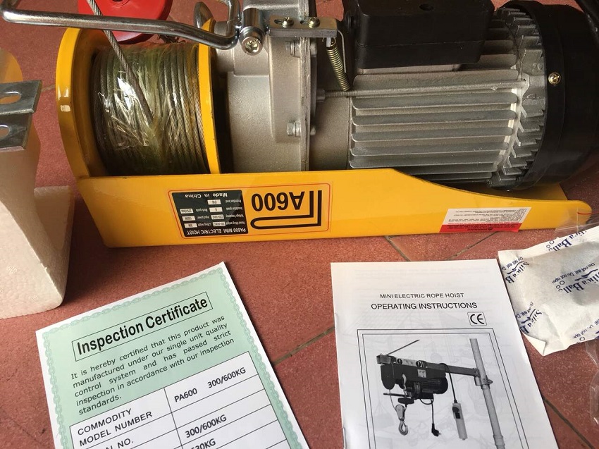 Tời điện 300/600kg DBK PA600 3