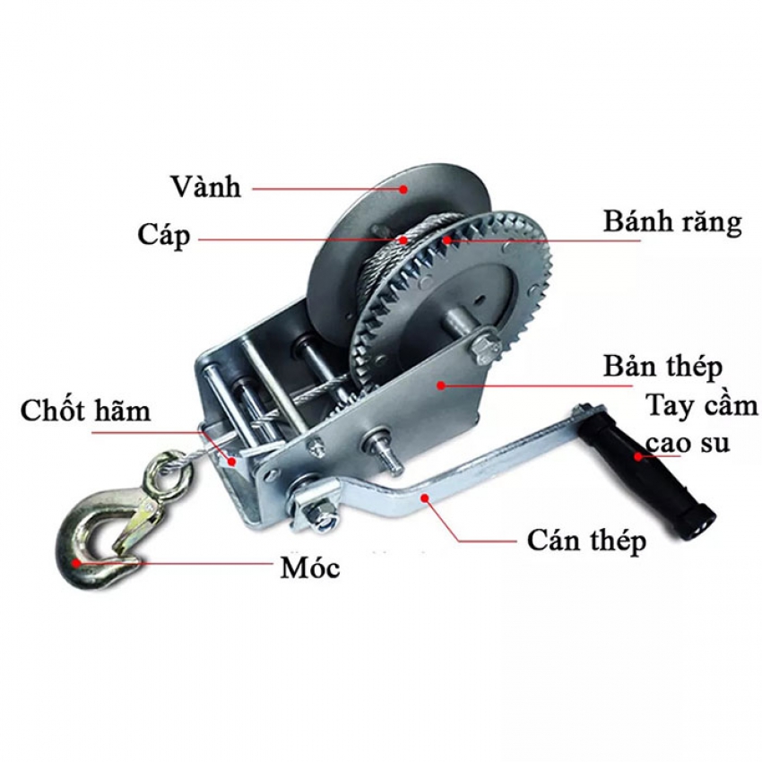 Tời quay tay LB500 - 230kg 0