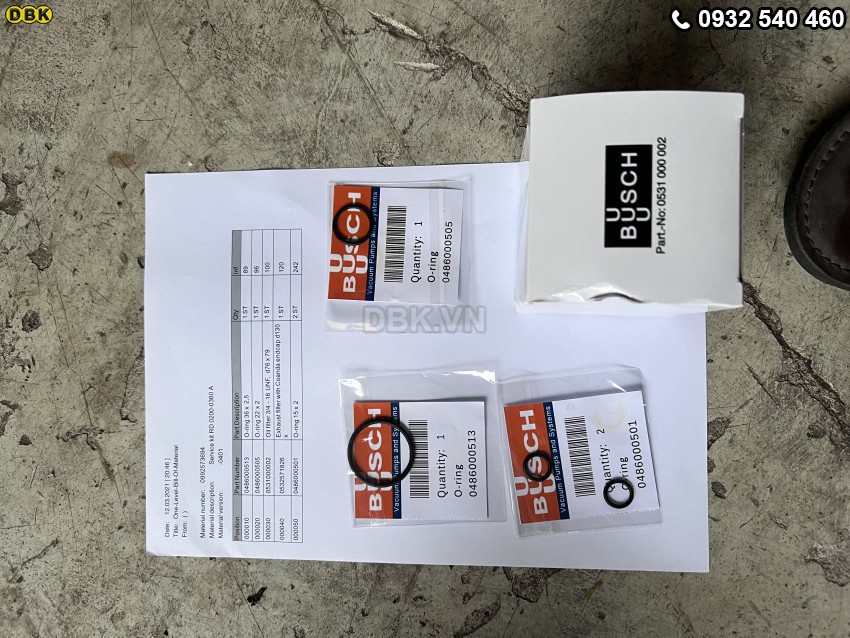 Bộ lọc dầu Busch 0992 573 694 3