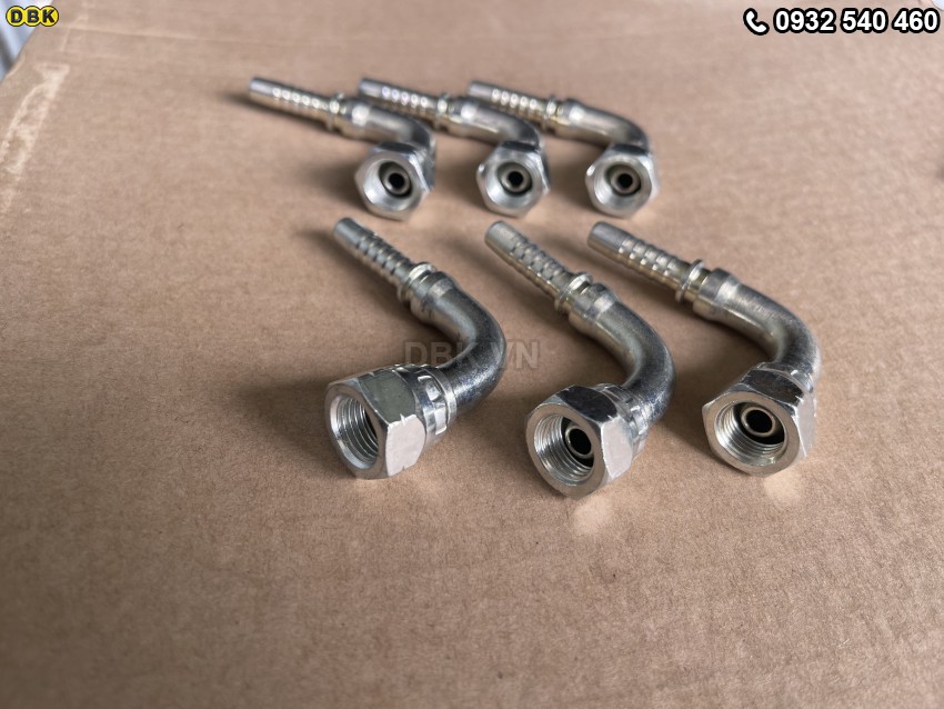 Đầu cút cong 90 độ 5/16 inch R2AT S19 M13 Nhật lồi 1